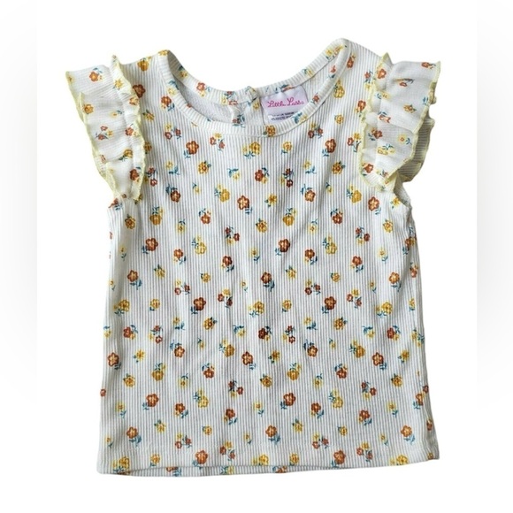 Little Lass | Baby Girl Yellow Floral Overall Jumper - Picture 4 of 4